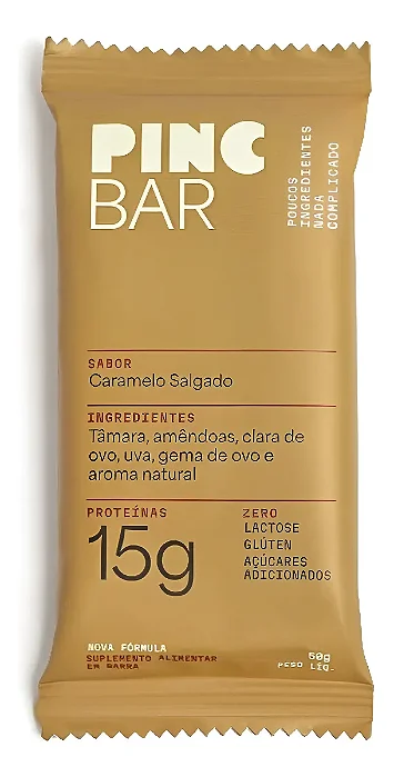 Barra Proteína avulsa 50g - Caramelo Salgado - Pincbar