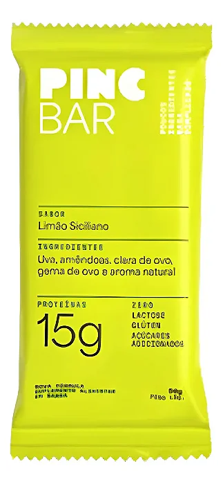 Barra Proteína avulsa 50g - Limão Siciliano - Pincbar