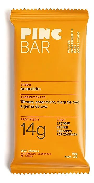 Barra Proteína avulsa 50g - Pasta de Amendoin - Pincbar