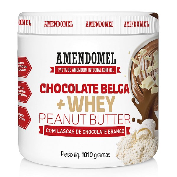 Pasta Amendomel 1010g Chocolate Belga + Whey