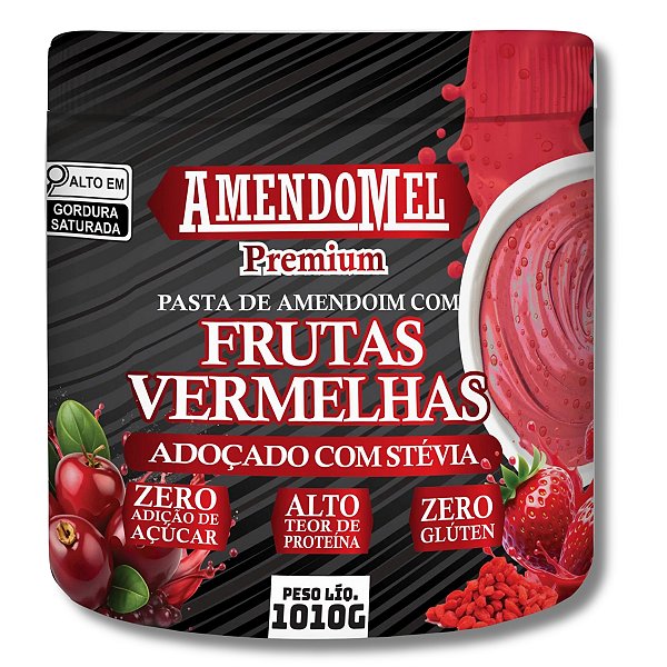 Pasta Amendomel 1010g Frutas Vermelhas