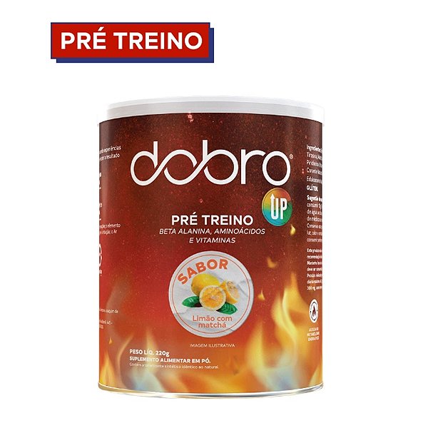 Pré Treino Up 220g Limão com Matcha - Dobro