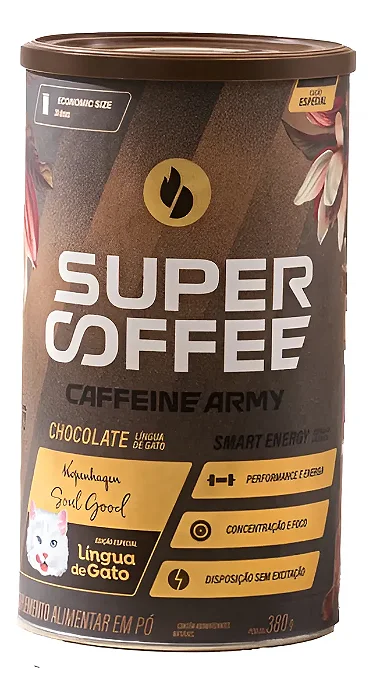 SuperCoffee 3.0 380g Caffeine Army - Língua de Gato