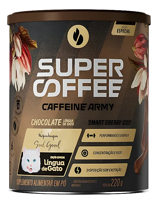 SuperCoffee 3.0 220g Caffeine Army - Língua de Gato