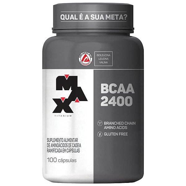 Bcaa 2400mg 100 Cápsulas - Max Titanium
