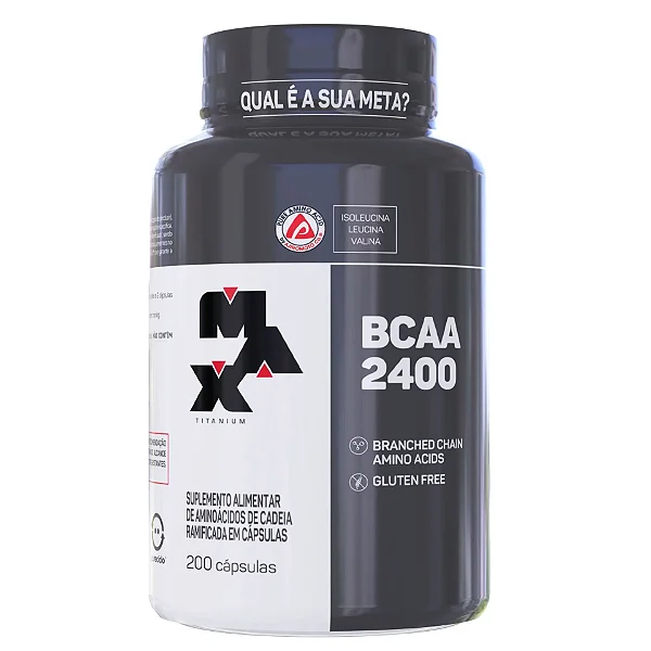 Bcaa 2400mg 200 Cápsulas - Max Titanium