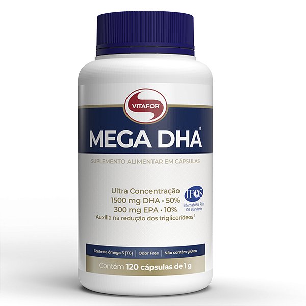 Mega Dha 1500mg 120 Cápsulas - Vitafor
