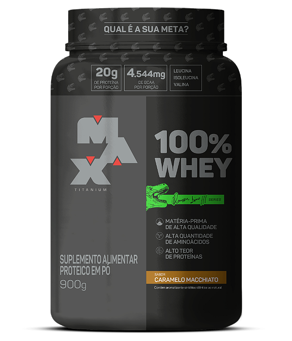 100% Whey Dino 900g - Max Titanium