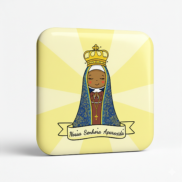 Botton Nossa Senhora Aparecida com Ímã