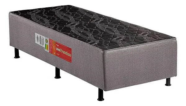 COLCHAO SOLTEIRO UNIPREMIUM POLAR 088X188 CINZA ABERTO