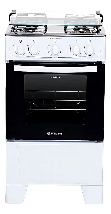 FOGAO ATLAS 4 BOCAS COLISEUM PLUS BRANCO 20