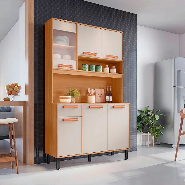 ARMARIO MAD ITATIAIA BRASIL FL KIT-140 6PT1GV I1 CASTANHO