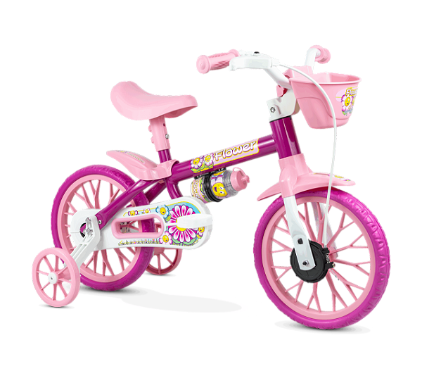 Bicicleta Nathor Aro 12 Flower Rosa
