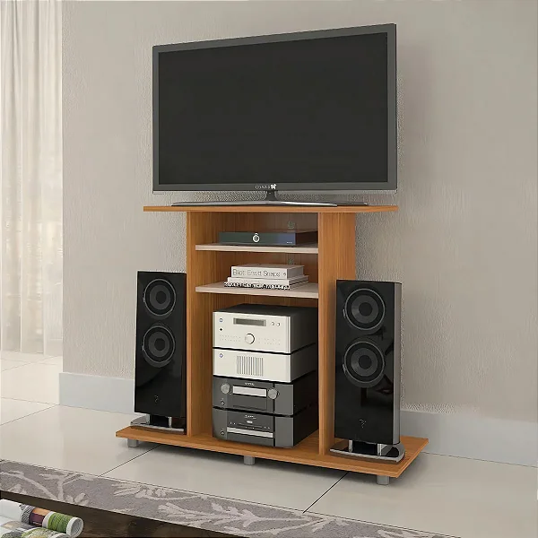 Estante Rack JCM Cipó Candiam Cinamomo/Off White