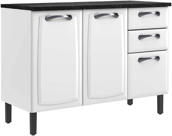 BALCAO ACO ITATIAIA BALC-120 3PT 2GV NEW PREMIUM BRANCO