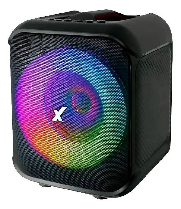 Caixa De Som Amplificada Amvox Aca 150Pop Bluetooth FM 150w- 2 Mic