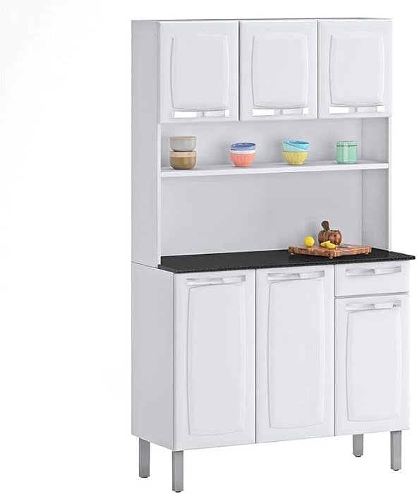 Armário Kit Itatiaia Rose I3G1-105 Aço 105cm Branco