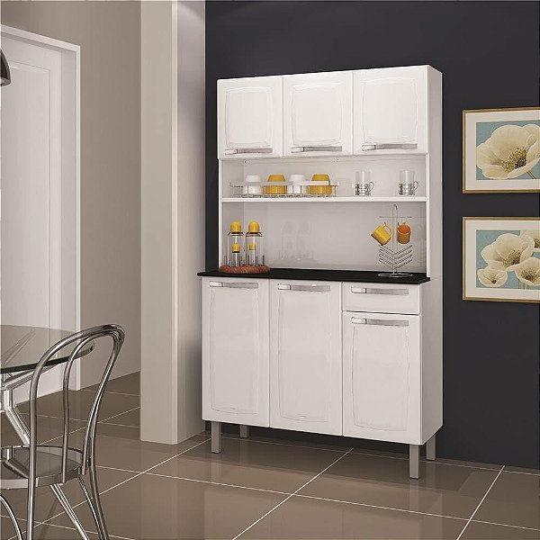 ARMARIO ACO ITATIAIA KIT-105 6PT 2GV PRATIKA BRANCO