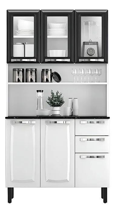 ARMARIO ACO ITATIAIA KIT-120 6PT 2GV PRATIKA BRA/PTO