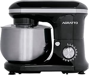 Batedeira Planetária Supremma Agratto Preta 5 Litros 700W - 127V