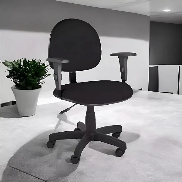 Cadeira Secretária Giratória Injetada Ubaense com Braço 4005