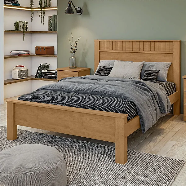 CAMA CASAL LOPAS 1,40 ATHENAS AMENDOA CLEAN