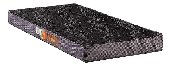 COLCHAO SOLTEIRO PEROLA POLAR D20 88X188X14 CINZA