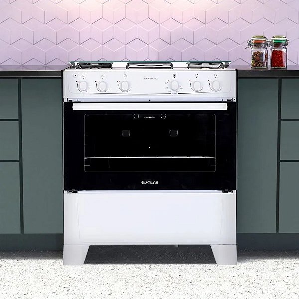 FOGAO ATLAS 5 BOCAS MONACO PLUS BRANCO 20