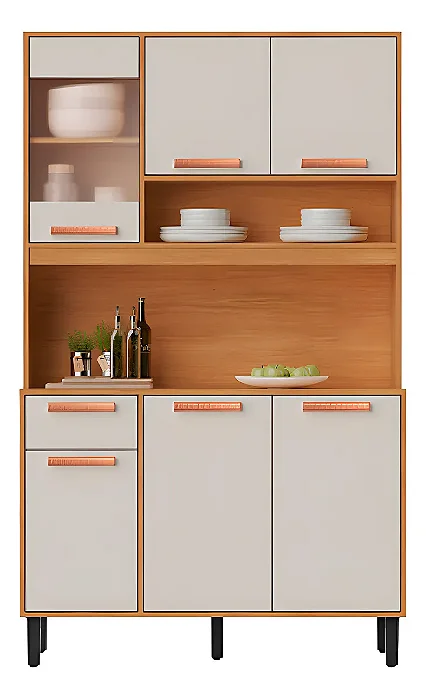 KIT COZINHA ITATIAIA NAPOLES KIT-120 6PT 1GV CINAMOMO/OFF