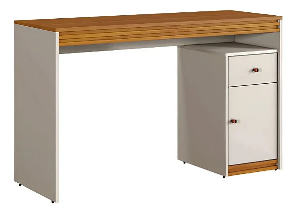 MESA DE ESTUDO MAVAULAR 1PT/1 GAV SEVILHA 1200 OFF WH/NATURA