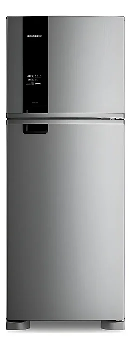 REFRIGERADOR BRASTEMP BRM54JKANA 400L BIPLEX INOX 127V