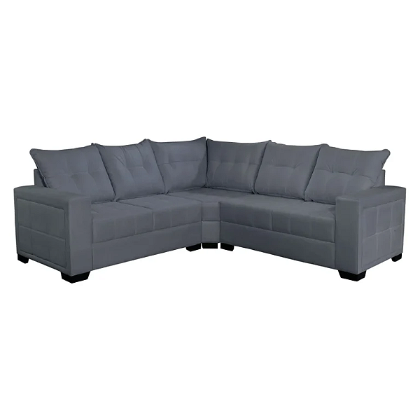 SOFA CANTO MAJESTOSO ESMERALDA TEC CINZA