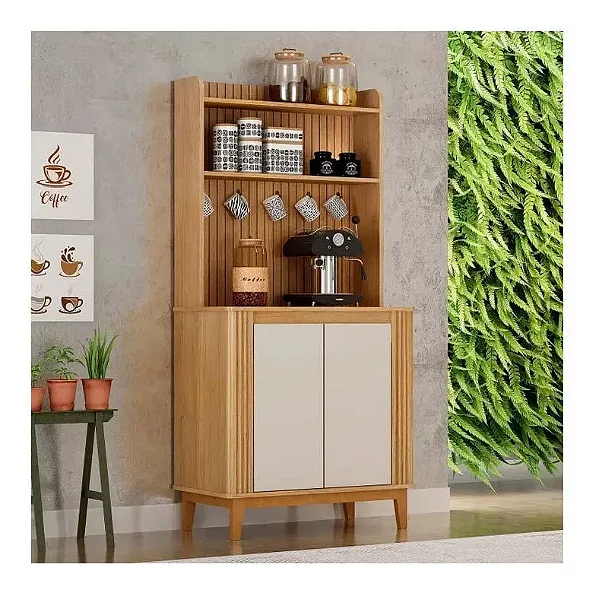 Cantinho do Café Valdemóveis Mantiqueira Cinamomo/Off White