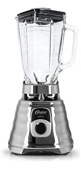 Liquidificador Oster Osterizer Clássico, 1,25L, 110V, Prata, 600W, 4655