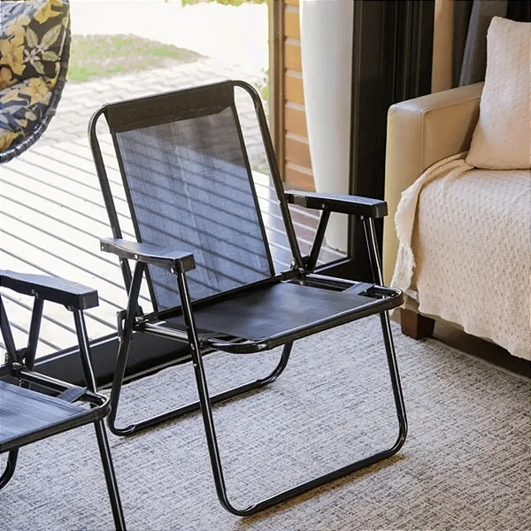 Cadeira Mor Alta Retrô Preta