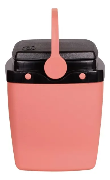 Caixa Térmica 6 Litros Cooler C/ Alça Lata Cerveja Praia Mor Cor Pessego