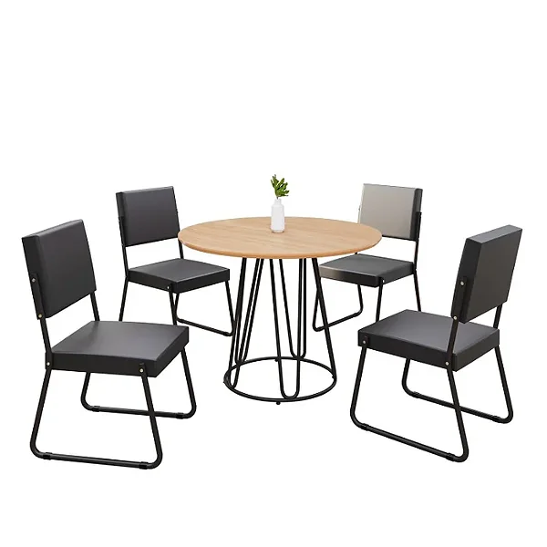 Conjunto Nápoli Teixeira 4 Cad. Ômega Red Preto Fosco