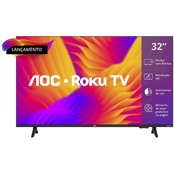 Smart Tv Aoc Dled 32 Wi-fi Roku Tv Quad Core 32s5155/78g