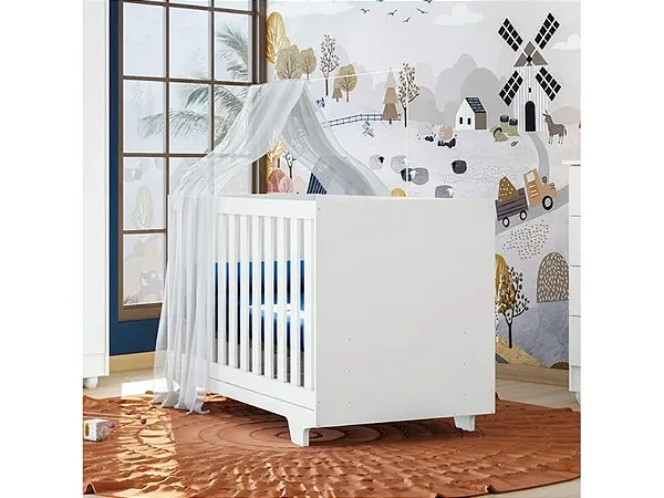 BERCO TIGUS MINICAMA FLOCOS BRANCO