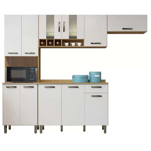 COZINHA 4 PECAS VALDEMOVEIS ZAFIRA CINAMOMO/OFF