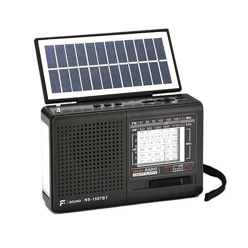 RADIO SOLAR F-SOUND NS-1587BT PRETO