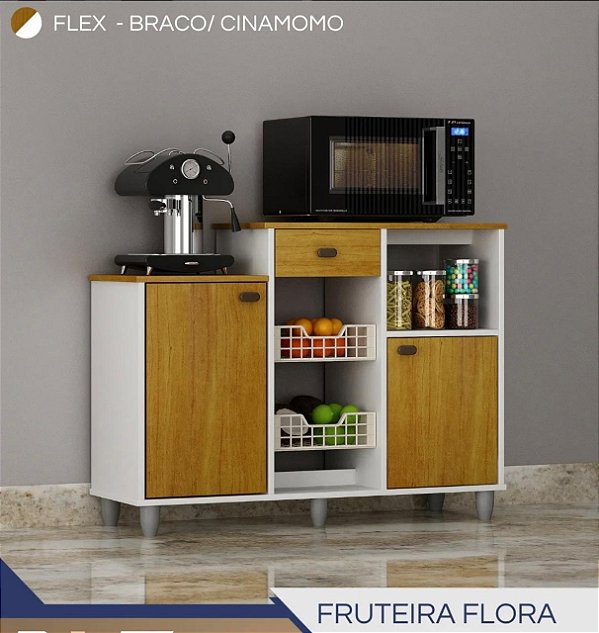 FRUTEIRA CHF MOVEIS FLORA BR ACETINADO/CINAMOMO