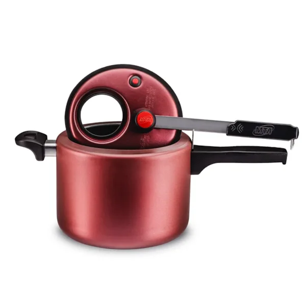 Panela de Pressão MTA Cereja com Visor de Vidro – 4,5L