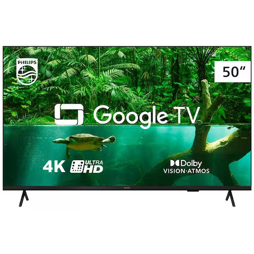 TV LED 50” Philips 4K Google TV – 50PUG7408/78 Smart