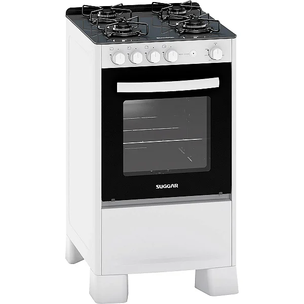 Fogão Suggar FGV410 BR 4 Bocas Piso Neo Cook – Branco