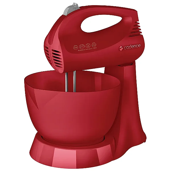 Batedeira Cadence Jolie Colors 3,5 Litros 3 Velocidades - Vermelha