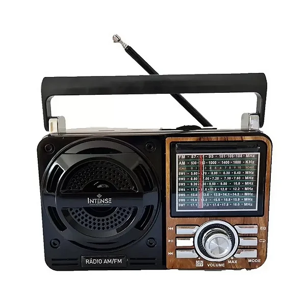 Rádio 9 Faixas F-Sound FS100BT – Marrom