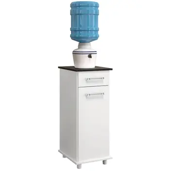 Balcão Isis Simples Nicioli – Branco/Branco UV Porta Fechada