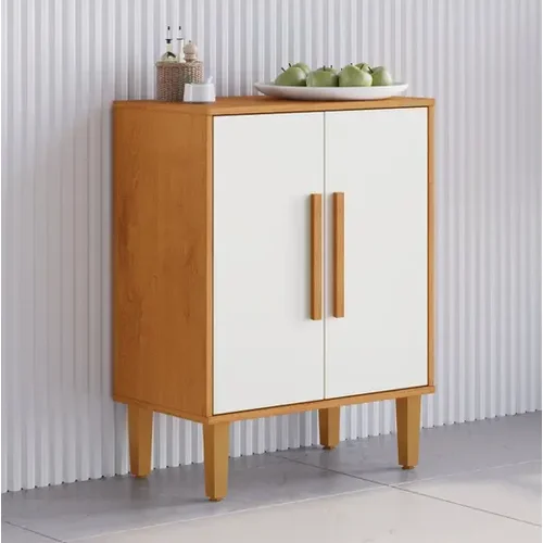 Balcão Kaiki Lorena 2 Portas – Natural/Off White