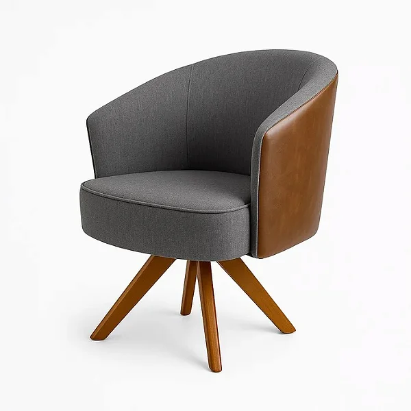 Poltrona Júlia Nobly Decor – Cinza B 01/213 Mel